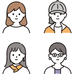 Various Women Faces SVG Icon